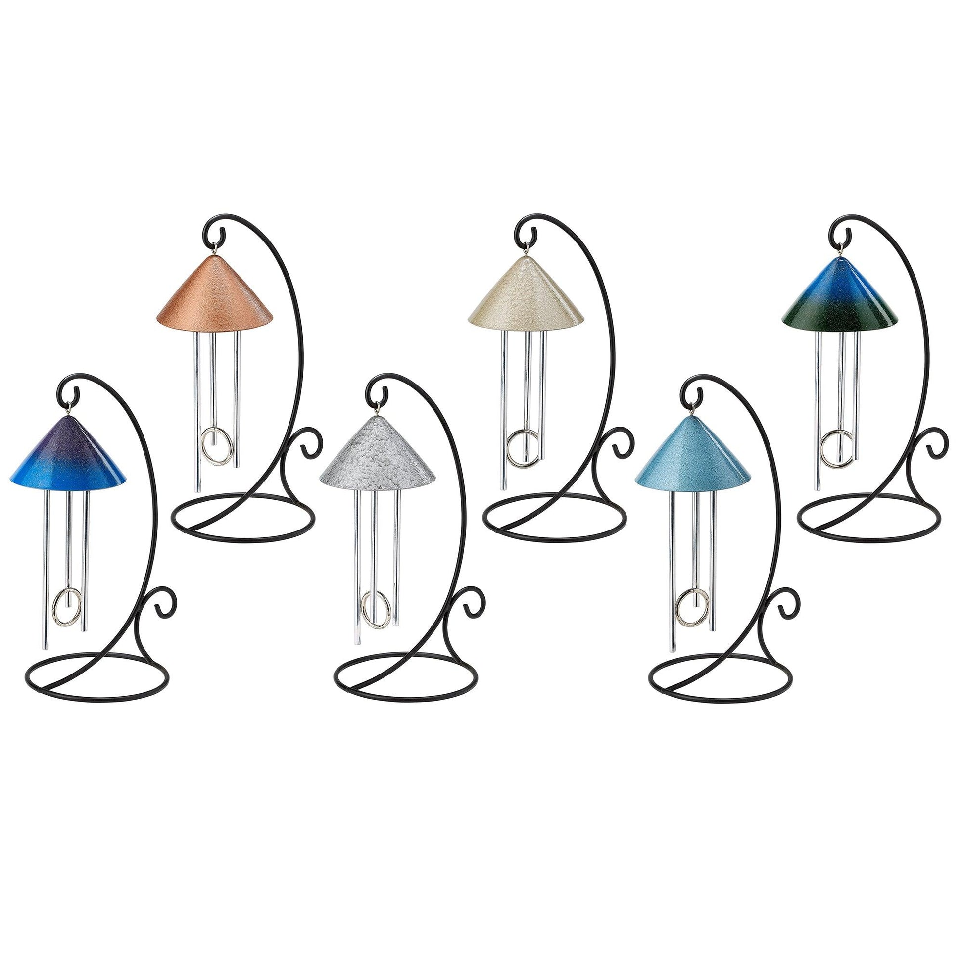 Collection of color options for  indoor solar wind chimes