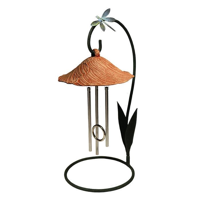 Terra Cotta Bella Blossom solar indoor wind chime