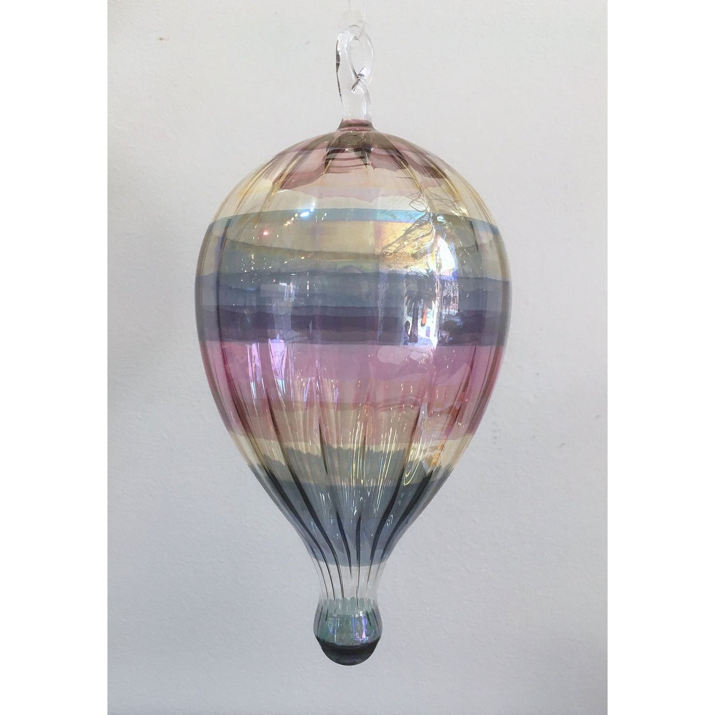 Glass Hanging Hot Air Balloon Suncatcher