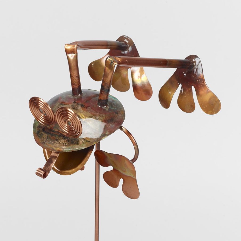 Copper Leap Frog Garden Stake