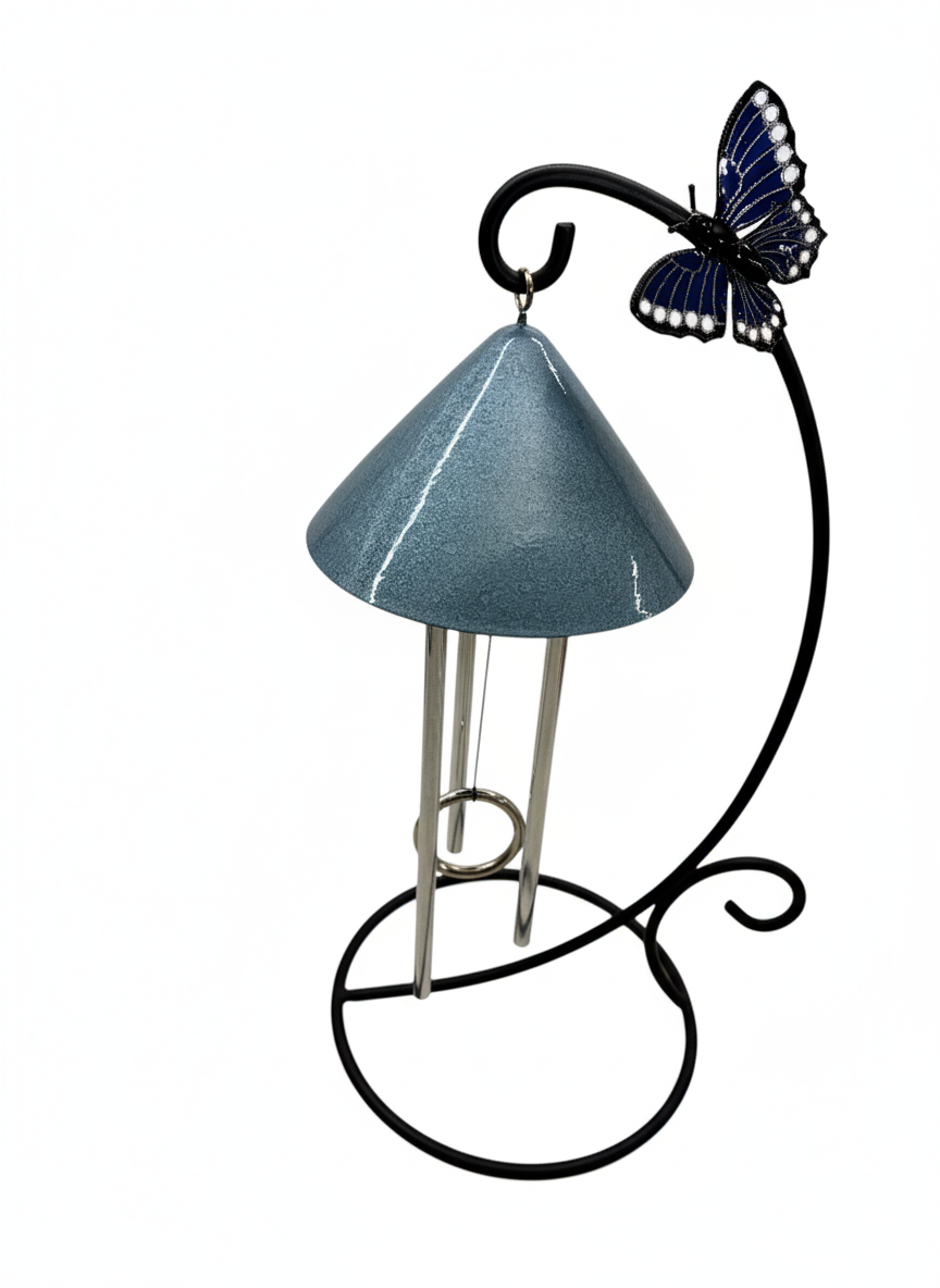 New!--Sprite Indoor Solar  Wind Chime with Butterfly