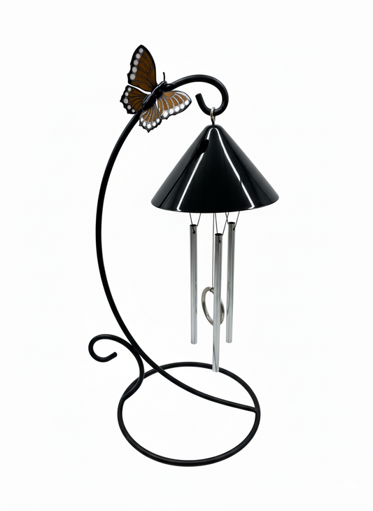 New!--Sprite Indoor Solar  Wind Chime with Butterfly