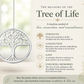 Tree of Life pendant with symbolic meanings on a soft, blurred background