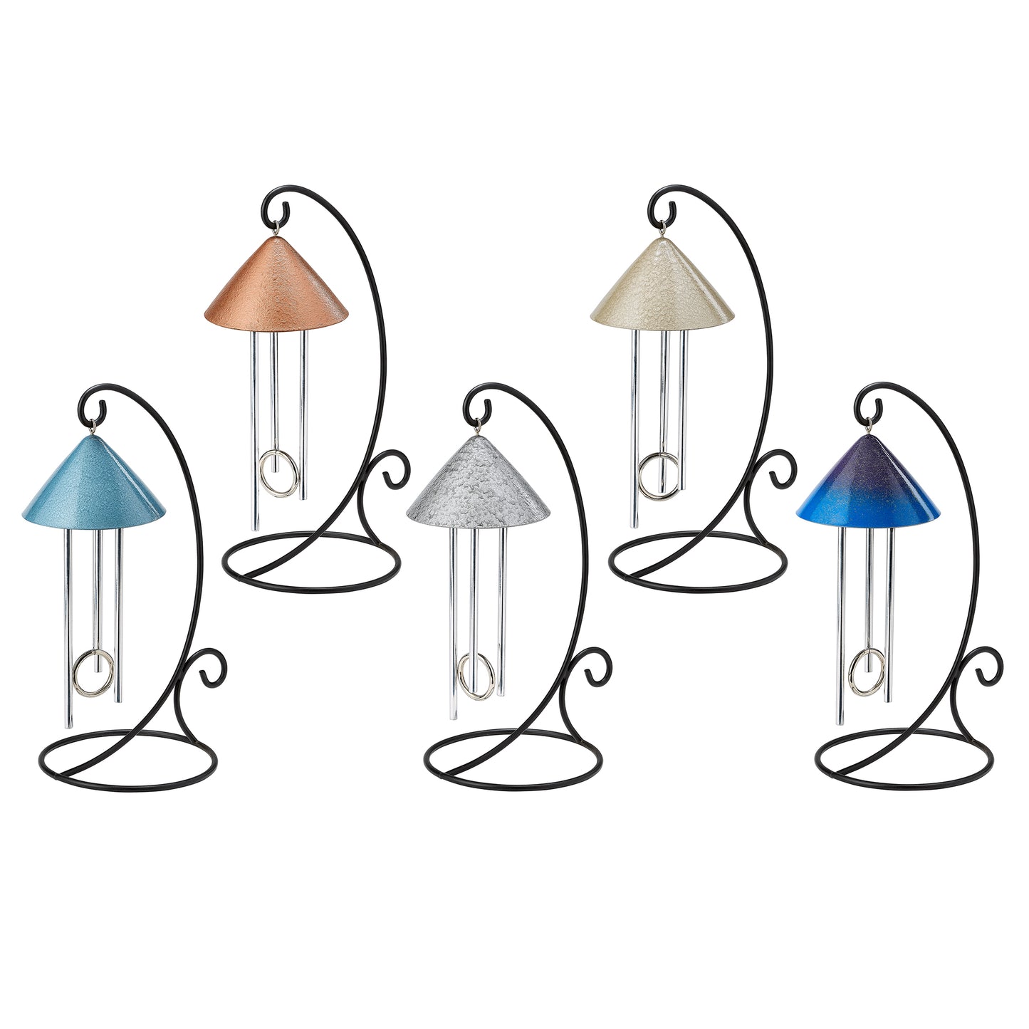 Indoor solar wind chime in a variety of colors to suit any decor