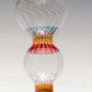  Glass Hummingbird Feeder  with rainbow stripes- crafted  in the US
