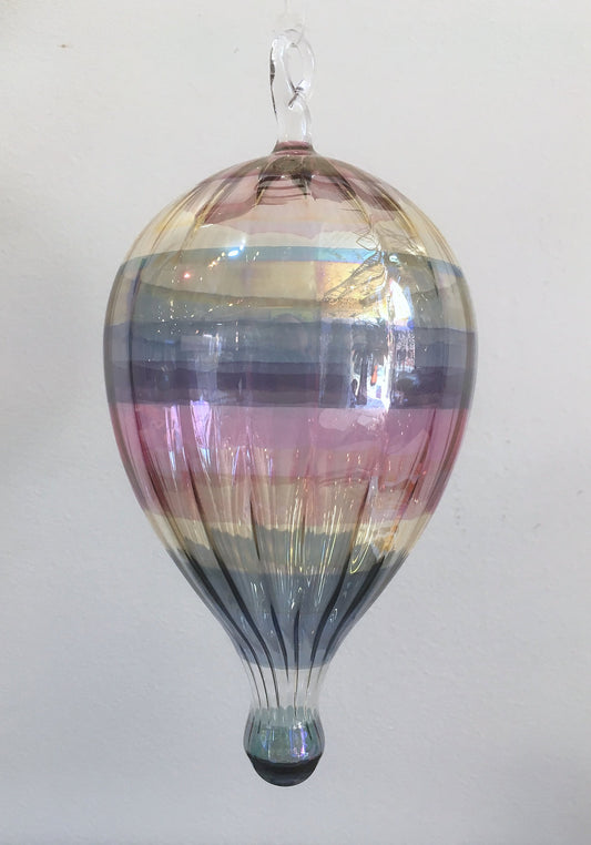 Glass Hanging Hot Air Balloon Suncatcher